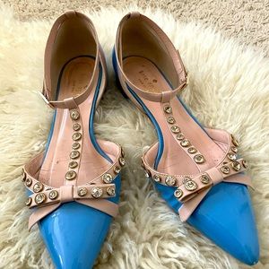 Kate Spade RARE Becca Flats, Blue, 8